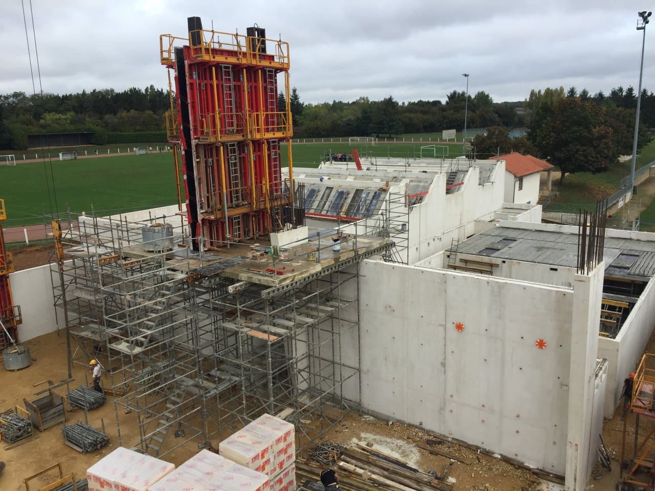 Chantier maçonnerie gros œuvre